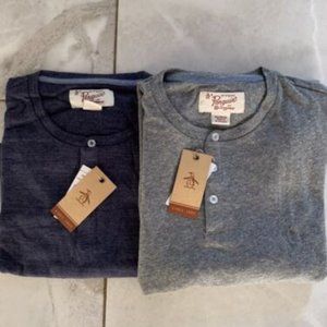 Penguin Set Of Henley Shirts Mens Sz: XL